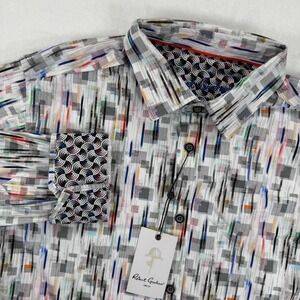 Robert Graham Mens Newsom Classic Fit Long Sleeve Button Down Shirt‎ Multi L
